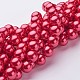 Glass Pearl Beads Strands HY-12D-B70-3