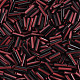 Opaque Colours Two Tone Seed Glass Bugle Beads SEED-T006-02A-01-3