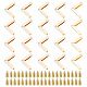 Wadorn 20 ensembles de sac à main en alliage de zinc matériel de boucle de bord décoratif FIND-WR0006-55-1