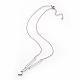 304 Stainless Steel Pendant Necklaces NJEW-L151-08P-1