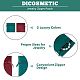 Dicosmetic 12 Uds 2 colores bolsas de terciopelo para almacenamiento de joyas con cremallera ABAG-DC0001-01-5