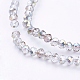 Electroplate Glass Beads Strands X-EGLA-D020-4x3mm-15-3