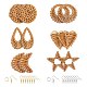 Kits de fabrication de boucles d'oreilles en paille de rotin / canne de roseau bricolage DIY-PH0028-08-1