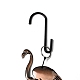鉄風鈴  ペンダントの飾り  ベルチャーム付き  フラミンゴの形  830~1050mm WICH-PW0001-09D-5