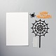 Acryl Spinnennetz & Halloween Wortkuchen Einlage Kartendekoration DIY-H109-08-2