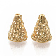 Brass Bead Cones KK-T051-34A-G-NF-1