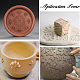 Chgcraft цветочный узор деревянный глиняный штамп для создания своими руками глиняный инструмент глиняный гончарный инструмент DIY-WH0410-25-4