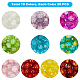 Spray Painted Transparent Crackle Glass Beads CCG-PH0003-11A-2
