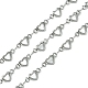 304 catena a maglie a cuore cavo in acciaio inossidabile CHS-K018-09P-1