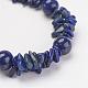 Natürliche Lapis Lazuli Chip Perlen Armbänder BJEW-JB02807-03-2