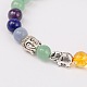 Stretch Buddhist Jewelry Multi-Color Gemstone Chakra Bracelets BJEW-JB01690-03-2