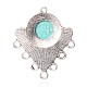 Tibetan Style Alloy Chandelier Components PALLOY-K209-05A-AS-2