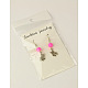 Fashion Butterfly Dangle Earrings EJEW-JE00250-3