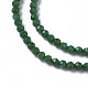Chapelets de perles de jade blanche naturelle G-F596-40-2mm-3