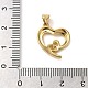 Подвески из прозрачного стекла из латуни KK-M099-06G-3