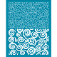 OLYCRAFT 4x5 Inch Irregular Curves Pattern Clay Stencils Abstract Swirls Silk Screen for Polymer Silk Screen Stencils Mesh Transfer Stencils Circles Mesh Stencil for Polymer Clay Jewelry Making DIY-WH0341-409-1