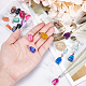 PandaHall 20pcs 10 Colors Cuboid Stone Charms Pendant Natural Gemstone Stone Pendant Agate Beads Healing Crystal Quartz Charms for Necklace Jewelry Making G-GA0001-03-3