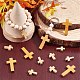 SUNNYCLUE 100Pcs 2 Styles Easter Wooden Crosses Bulk Wood Cross Charm Natural Wood Crosses Beads Cross Charms for Crafts Party Men Women DIY Bracelet Necklace Earrings Jewelry Making Accessories WOOD-SC0001-43-5