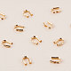 BENECREAT 30 PCS 14K Gold Filled Wire Cable Guard Hole Guardian Protector Ornament Findings for DIY Jewelry Making KK-BC0003-49G-4