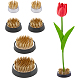 Superfindings 6pcs 4 estilos latón flor pin ranas FIND-FH0008-18-1