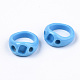 不透明な樹脂の指輪  ドジャーブルー  usサイズ7（17.3mm） RJEW-N033-008-A01-2