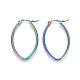 304 Stainless Steel Geometric Hoop Earrings STAS-D171-05D-M-1
