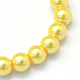 Baking Painted Pearlized Glass Pearl Round Bead Strands HY-Q003-4mm-67-2