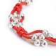 (Schmuckpartys im Fabrikverkauf) Verstellbare Armbänder aus geflochtenen Perlen aus Nylonschnur BJEW-JB04416-02-2