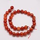 Natural Striped Agate/Banded Agate Bead Strands X-G-G882-10mm-D03-2