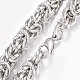 304 Stainless Steel Byzantine Chain Bracelets BJEW-I238-14P-2