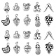 100 pz 10 stili pendenti in lega di stile tibetano TIBEP-CJ0001-67-1