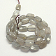 Natural Grey Moonstone Beads Strands G-G234-10x12mm-07-2