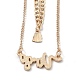 Alloy Double Layered Necklaces NJEW-B0002-02G-2
