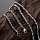 Unisex 316L Surgical Stainless Steel Rolo Chain Necklaces NJEW-BB02009-18-3