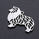 201 pendentifs chien en acier inoxydable STAS-N090-JN854-1-2