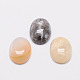 Oval Natural Agate Cabochons X-G-K020-40x30mm-06-1