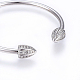 304 Stainless Steel Cuff Bangles Sets BJEW-P226-09-3