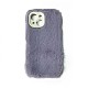 女性の女の子のための暖かい豪華な携帯電話ケース  iphone14のためのプラスチック製の冬のカメラ保護カバー  紫色のメディア  15.4x8x1.4cm COHT-PW0001-06D-05-1