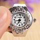 Mixed Alloy Polymer Stretch Ring Watches RJEW-L053-M-4