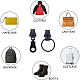 Benecreat亜鉛合金交換用ジッパースライダー  荷物用スーツケースバックパックジャケットバッグコート  ミックスカラー  32個/箱 PALLOY-BC0001-05-5