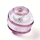 Ручная серебряная фольга стеклянные бусины Lampwork X-FOIL-G027-01-2