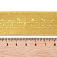 Nastro in raso di poliestere con stampa oro a faccia singola da 15 metro e 3 colori SRIB-XCP0001-22-4