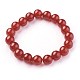 Natural Carnelian Beads Stretch Bracelets BJEW-F380-01-C10-1