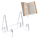 CHGCRAFT Acrylic Book Display Stand Display Easel Acrylic Book Easel for Book Magazine Comic Easel Phone Tablet Holder Book Stands for Display AJEW-WH0329-04A-1