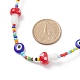 Pilz handgefertigte Bunte Malerei-Perlenketten für Frauen NJEW-JN03983-6