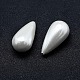 Perla de concha electrochapada medio perla perforada BSHE-G006-01F-2