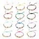 Ensemble de bracelets de perles tressées en résine mauvais œil de style 12pcs 12 BJEW-JB08337-1