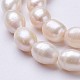 Fili di perle di perle d'acqua dolce coltivate naturali PEAR-P002-13-01-3
