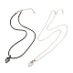 Rack Plating Alloy Heart Pendant Necklaces Sets NJEW-B081-07B-2