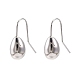 Ion Plating(IP) Brass Teardrop Dangle Earrings for Women EJEW-C047-01P-1